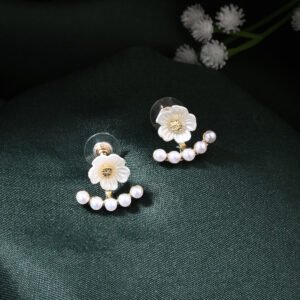 Jwelream flowers drop earrings