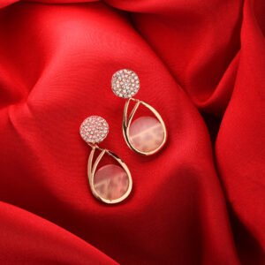 Jwelream trendy monalisa style earrings